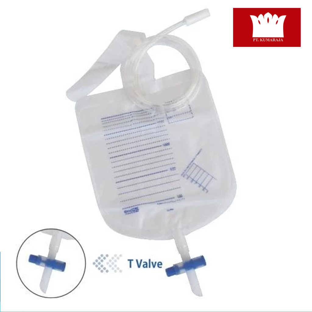 Kantong Urine Bag Urobag 2000 OneMed t-valve BLI Kantong Urine Bag Urobag 2000 t-valve - Gambar 1