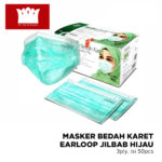 Masker Jilbab Green OneMed box 50pcs