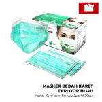 Masker Karet Hijau OneMed box 50pcs