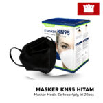 Masker Karet KN95 OneMed 4ply Box isi 20pcs - Hitam