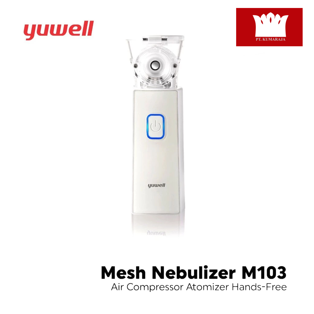 Mesh Nebulizer Air Compressor Atomizer Hands-Free M103 Yuwell BLI Mesh Nebulizer Air Compressor Atomizer Hands-Free M103 Yuwell - Gambar 1