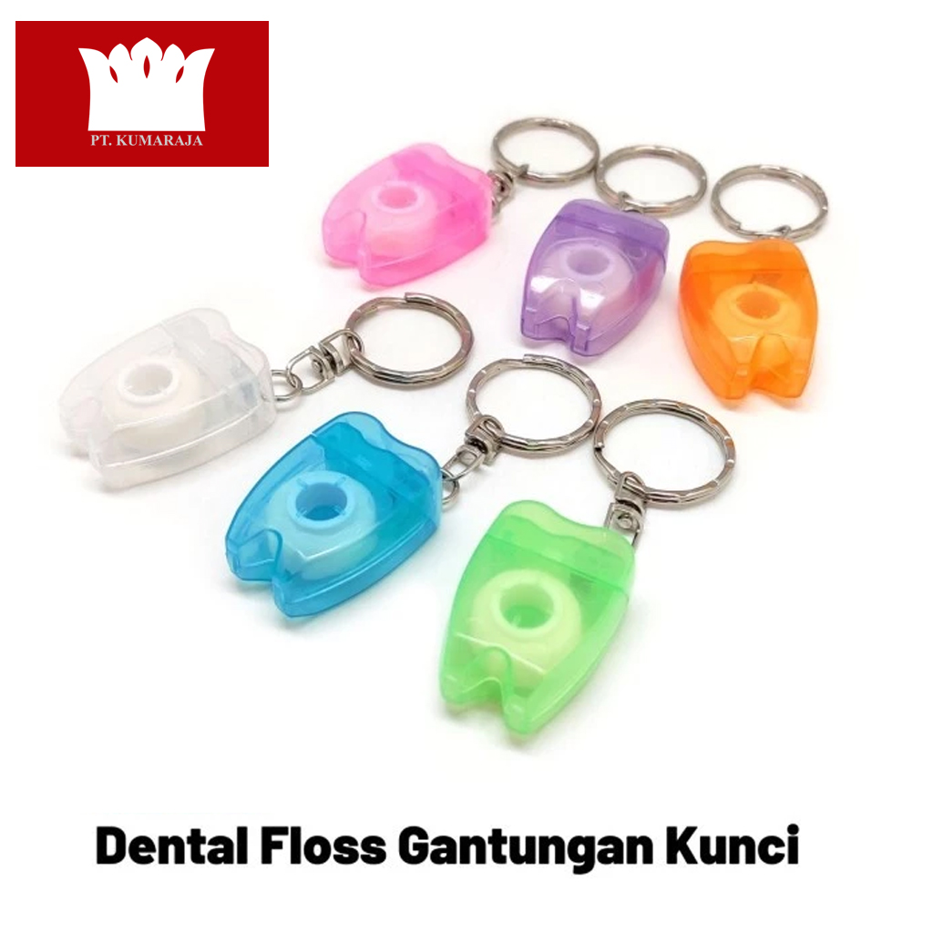 ONEMED Dental Floss Benang Gigi Gantungan Kunci Dental Floss Benang Gigi Gantungan Kunci - Gambar 1