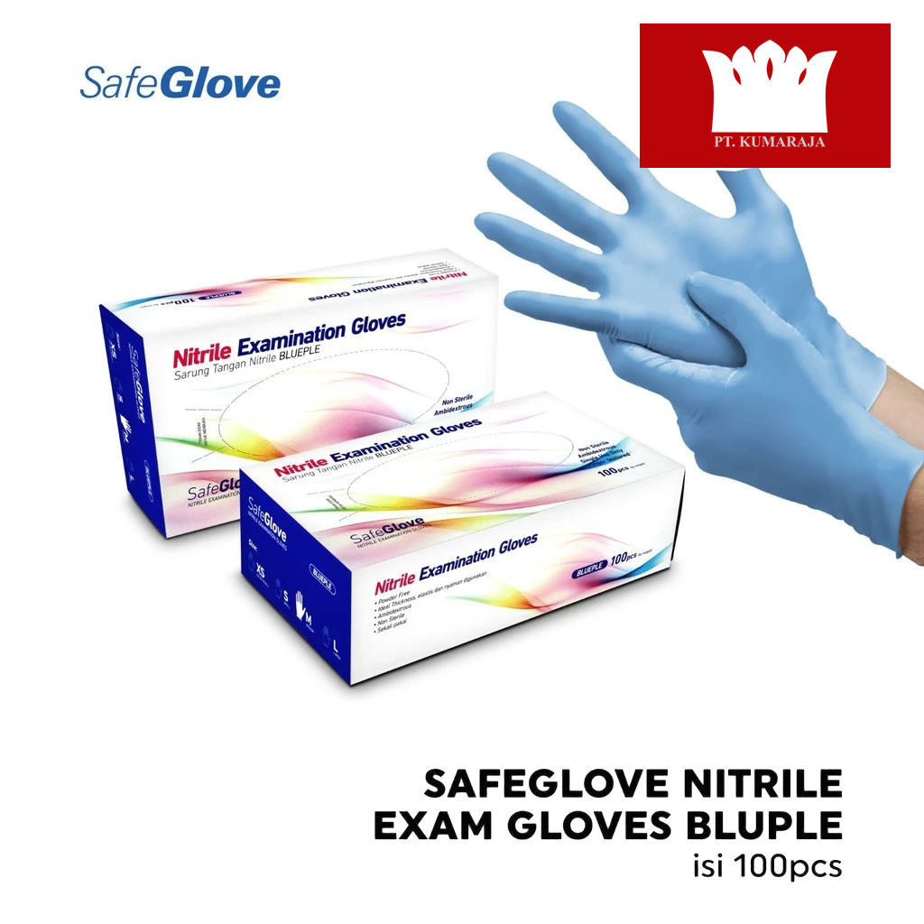 Sarung Tangan Nitrile Blue SGN OneMed box isi 100pcs BLI Sarung Tangan Nitrile Blue SGN OneMed box isi 100pcs BLI - Gambar 1