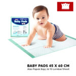 Underpad Alas Popok Bayi & Anak Onemed Ukuran 45 x 60 cm Pak Isi 10's BLI