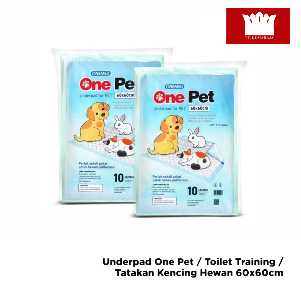 Underpad One Pet - Toilet Training -Tatakan Kencing Hewan 60x60cm BLI Underpad One Pet / Toilet Training / Tatakan Kencing Hewan 60x60cm BLI - Gambar 1