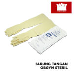 Sarung Tangan Latex Obgyn Gynaecologi Steril OneMed pasang BLI